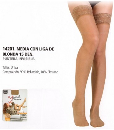 Media con liga Ysabel Mora