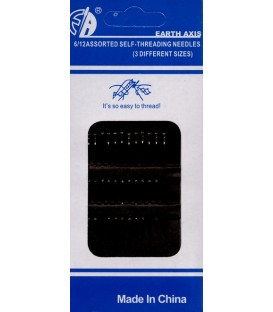 Pack de 12 agujas surtidas de doble ojo