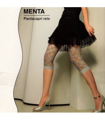 Leggings cortos Menta en fantasía