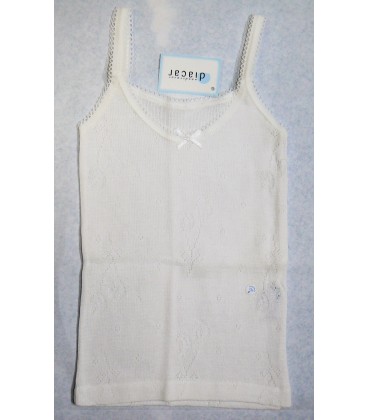 Camiseta con dibujo en perlé para niña Diacar