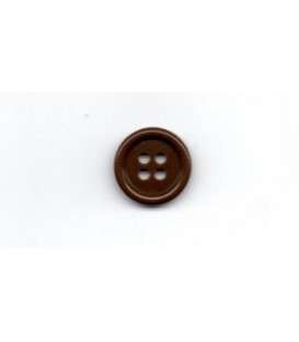 Caja de botones sencillos marrones